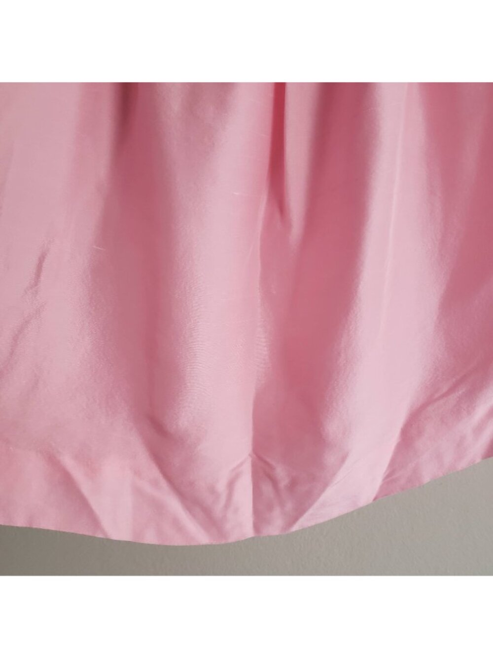 J Crew Pink Silk Blouse 8 Off-Shoulder Top w Bow Tied Sleeves - Picture 7 of 12
